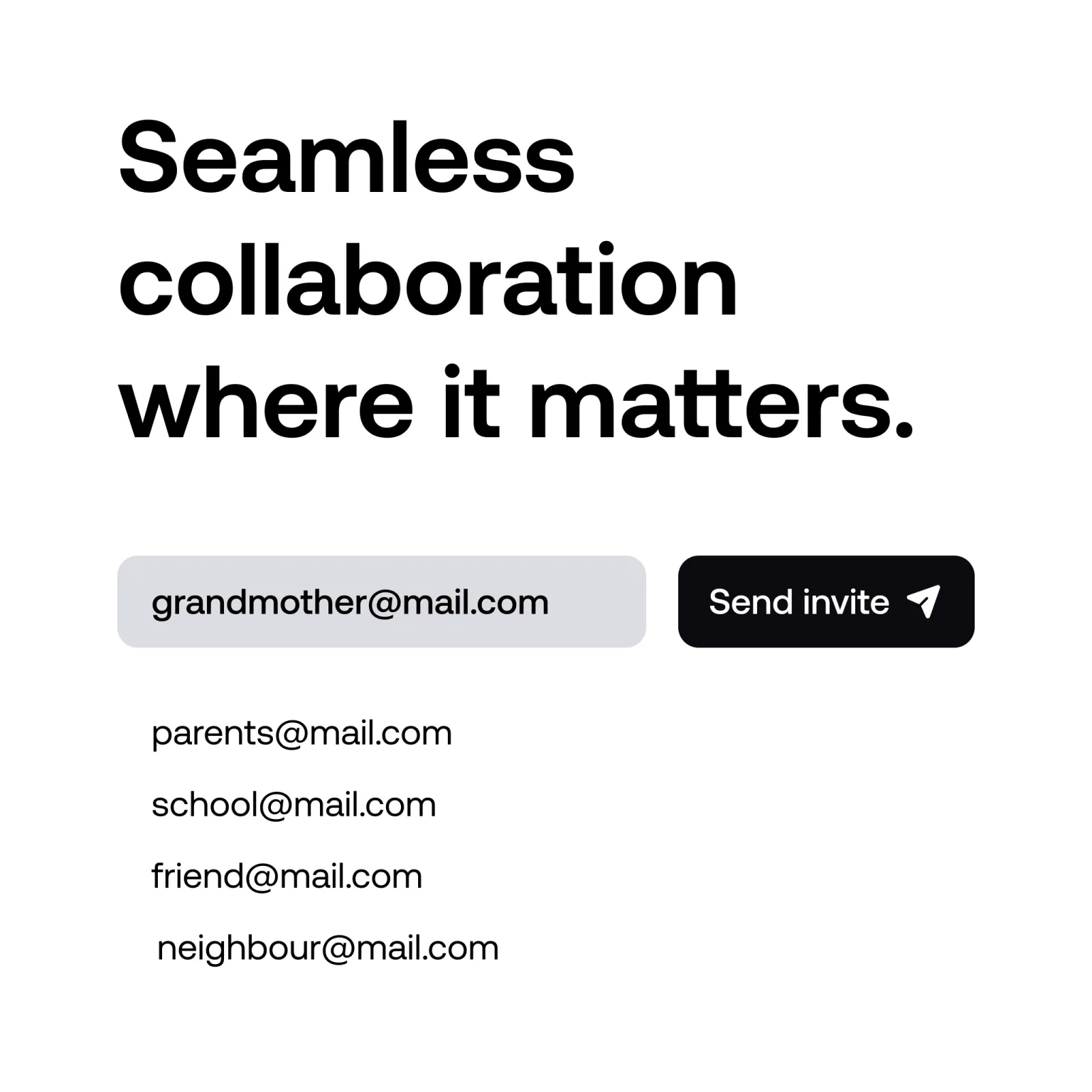 Inviting family, school, and caregivers to share a Talkr workspace